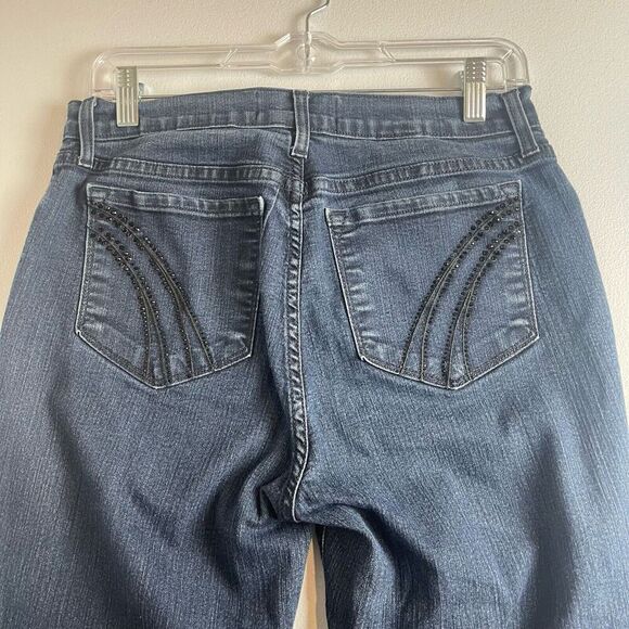 Not your daughters jeans 10 Blue Straight High Rise lift tuck tech stretch - Picture 7 of 12